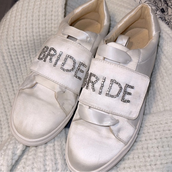 Betsey Johnson Bride Sneakers 👟 👰🏻‍♀️ - Picture 1 of 7